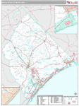 Myrtle Beach-Conway-North Myrtle Beach Wall Map Premium Style